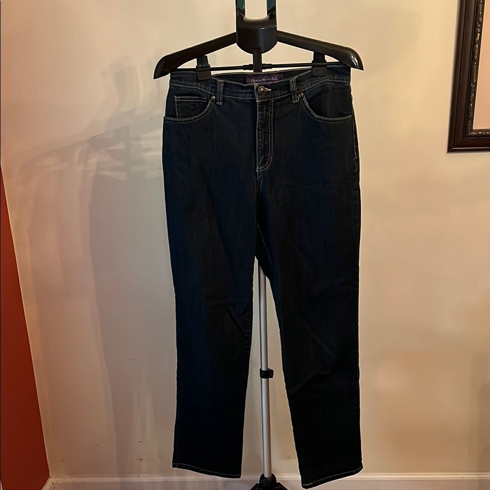 Gloria Vanderbilt Dark Wash Straight Jeans Classic Fit